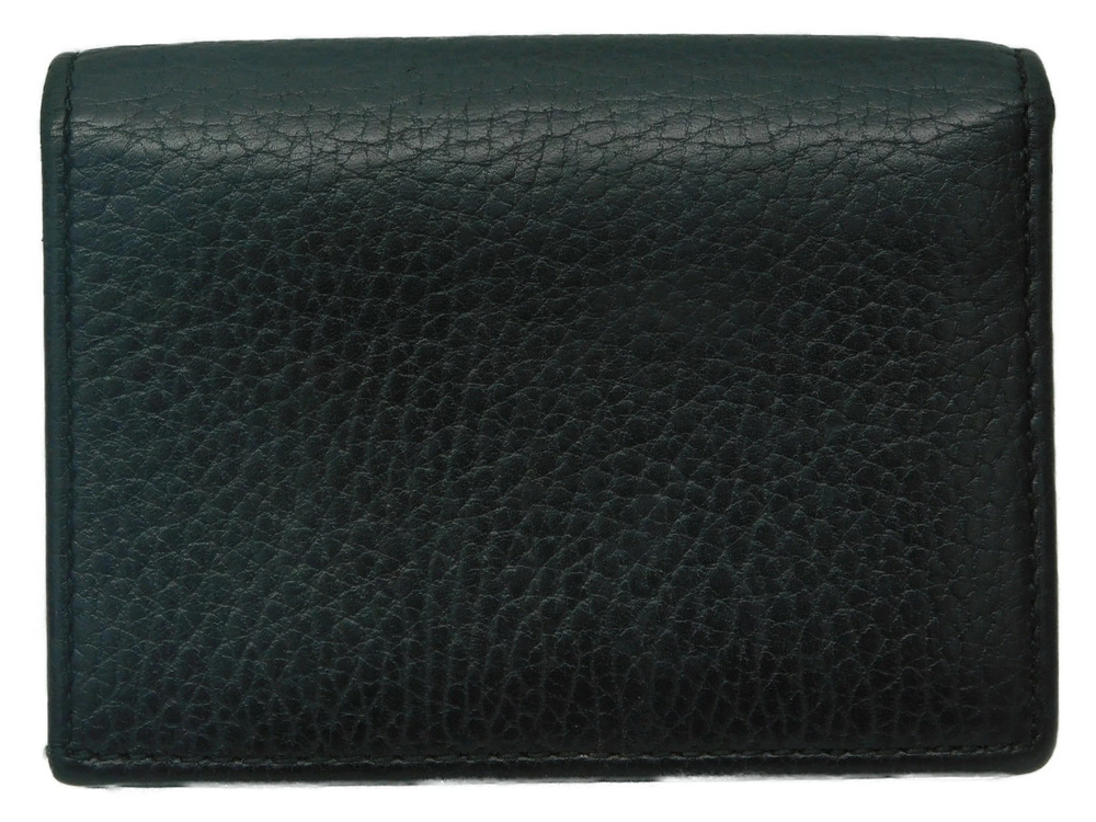 Gucci Black Wallet Marmont Leather Compact GG Black